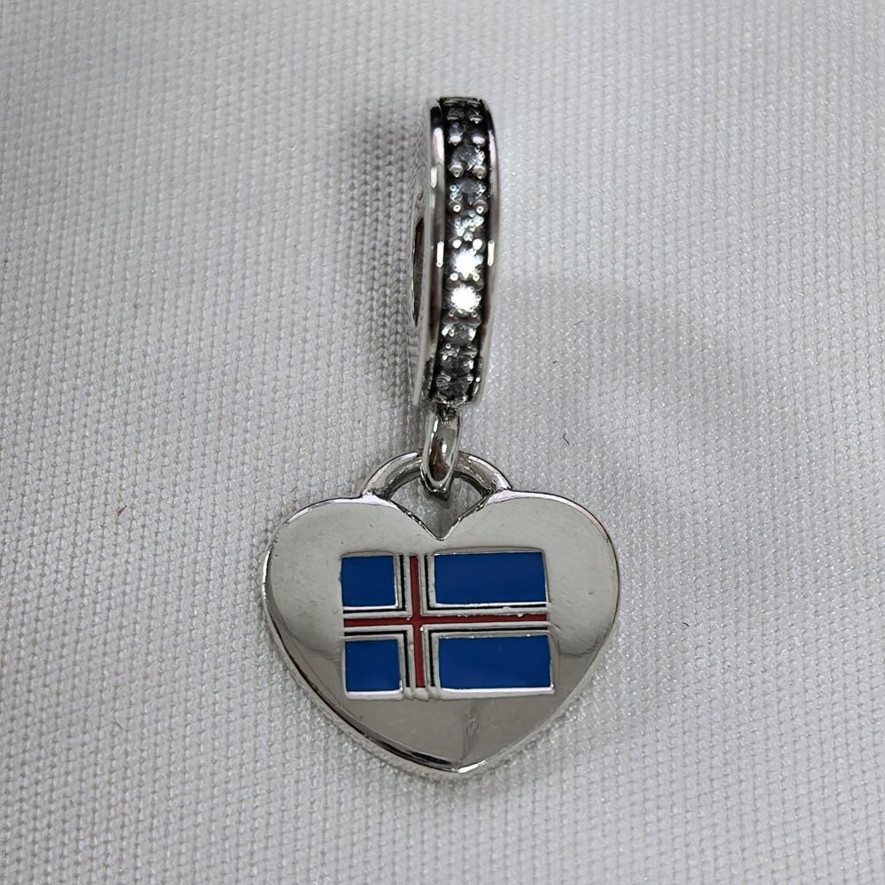 Pandora ICELAND Exclusive Charm Pendant, S925 Silver Jewelry